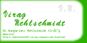 virag mehlschmidt business card